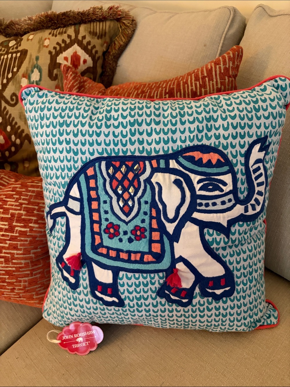John Robshaw for Target Elephant Pillow NET